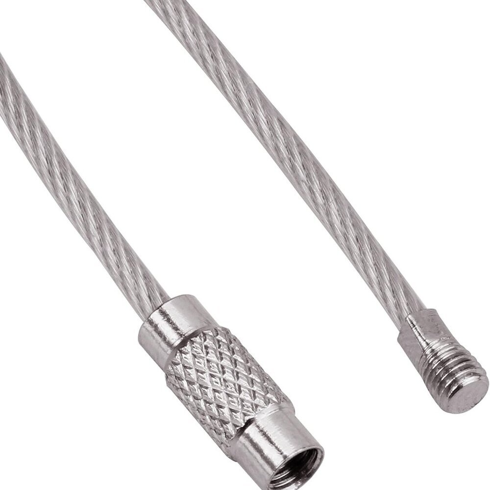 Keychain, 4.3 Inch/6.3 Inch Stainless Steel Wire Rings Cable Keyring Loop for Lu - Picture 4 of 7